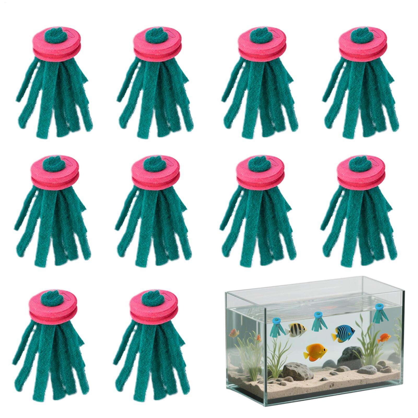 Aquarium Fish Food - 10 Pcs Aquarium Spawning Mop Decorative