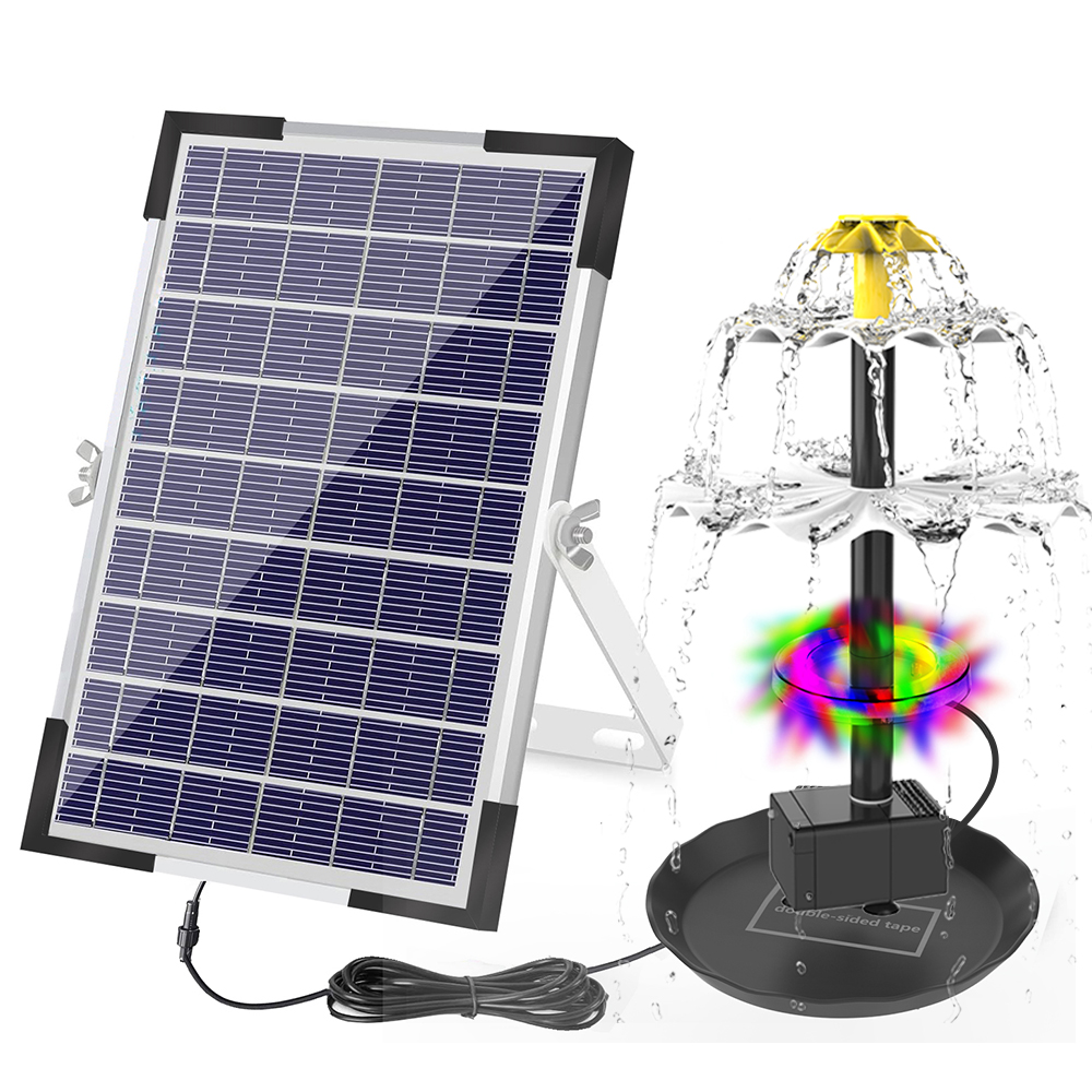 Aquarium Fish Light - Solar Fountain Pump for Bird Bath