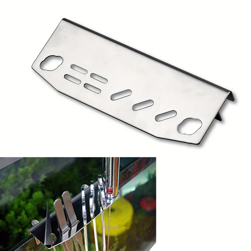 Aquarium Fish Care - Stainless Steel Aquarium Cleaning Tools Holder,