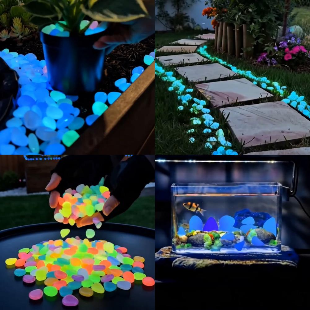 Aquarium Fish That Glow In The Dark - 200/1000pcs Luminous Stones Glow in Dark