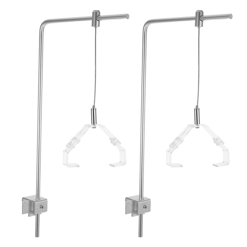 Aquarium Fish Light - AB41-2Pcs Fish Tank Light Rack Aluminum