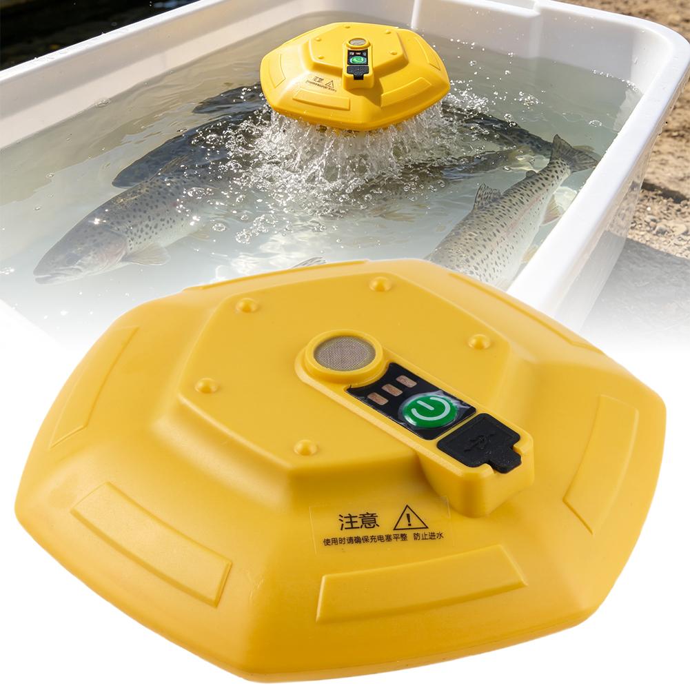 Aquarium Fish Care - Portable Floating Fish Tank Oxygen Pump,
