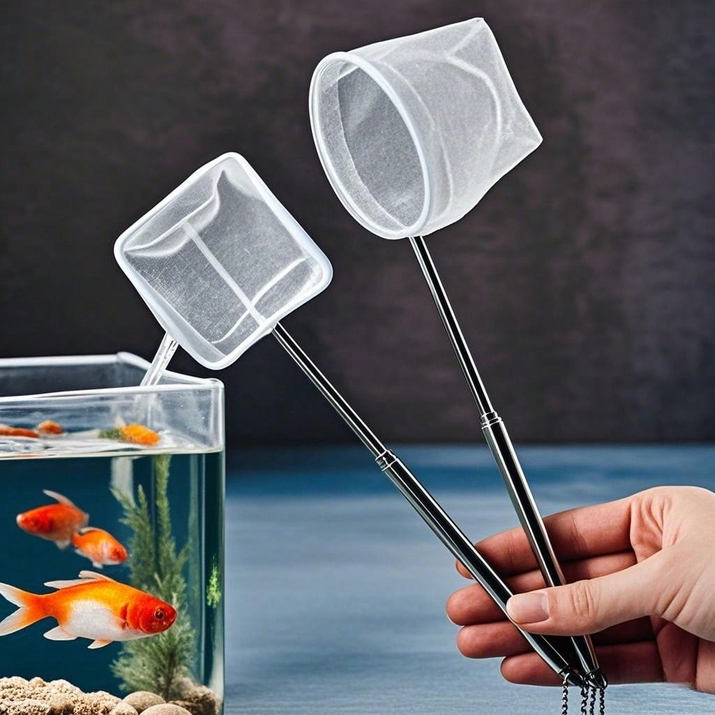 Aquarium Fish Food - Aquarium Fish Net - a Retractable