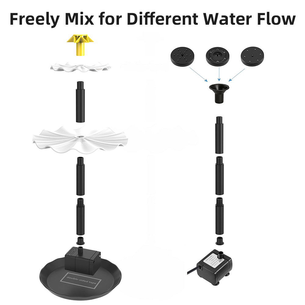 Solar Fountain Pump for Bird B - Aquarium Fish Light review and price