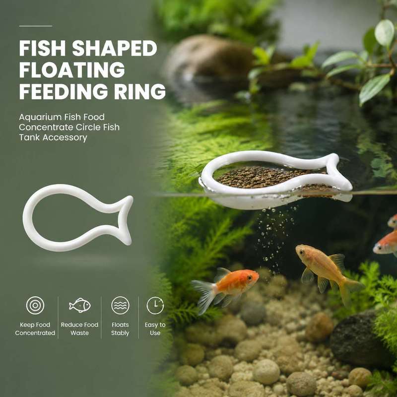 Fish Shaped Floating Feeding R - Aquarium Fish Food review and price