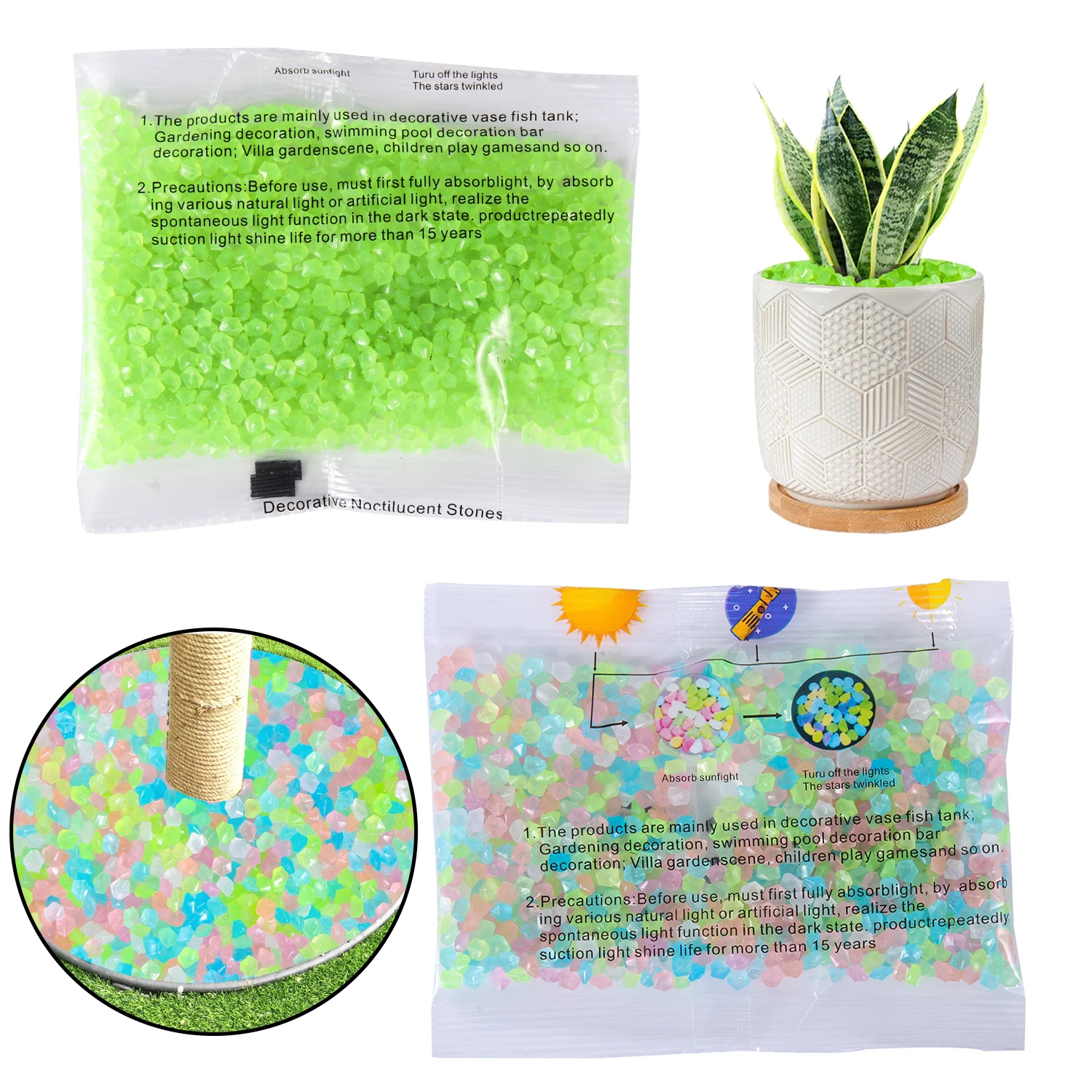 50g/Bag Decor Luminous Sand 3- - Aquarium Fish That Glow In The Dark review and price