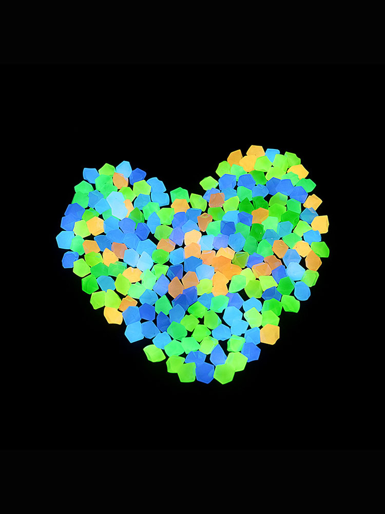 100pcs 14*11mm Dark Pebbles Pe - Aquarium Fish That Glow In The Dark review and price