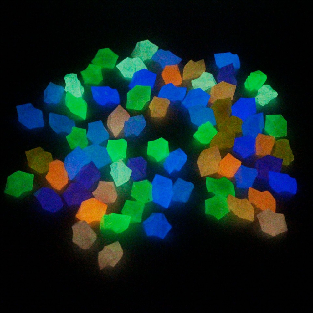 100pcs 14*11mm Dark Pebbles Pe - Aquarium Fish That Glow In The Dark review and price