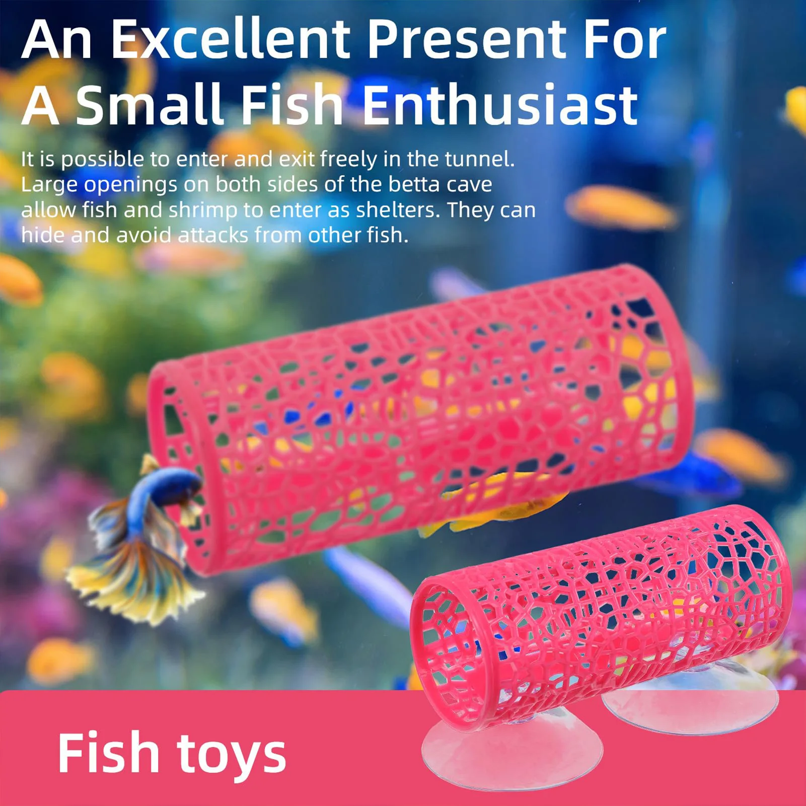 Aquarium Fish Tunnel Toys Bett - Aquarium Fish Feeder review and price