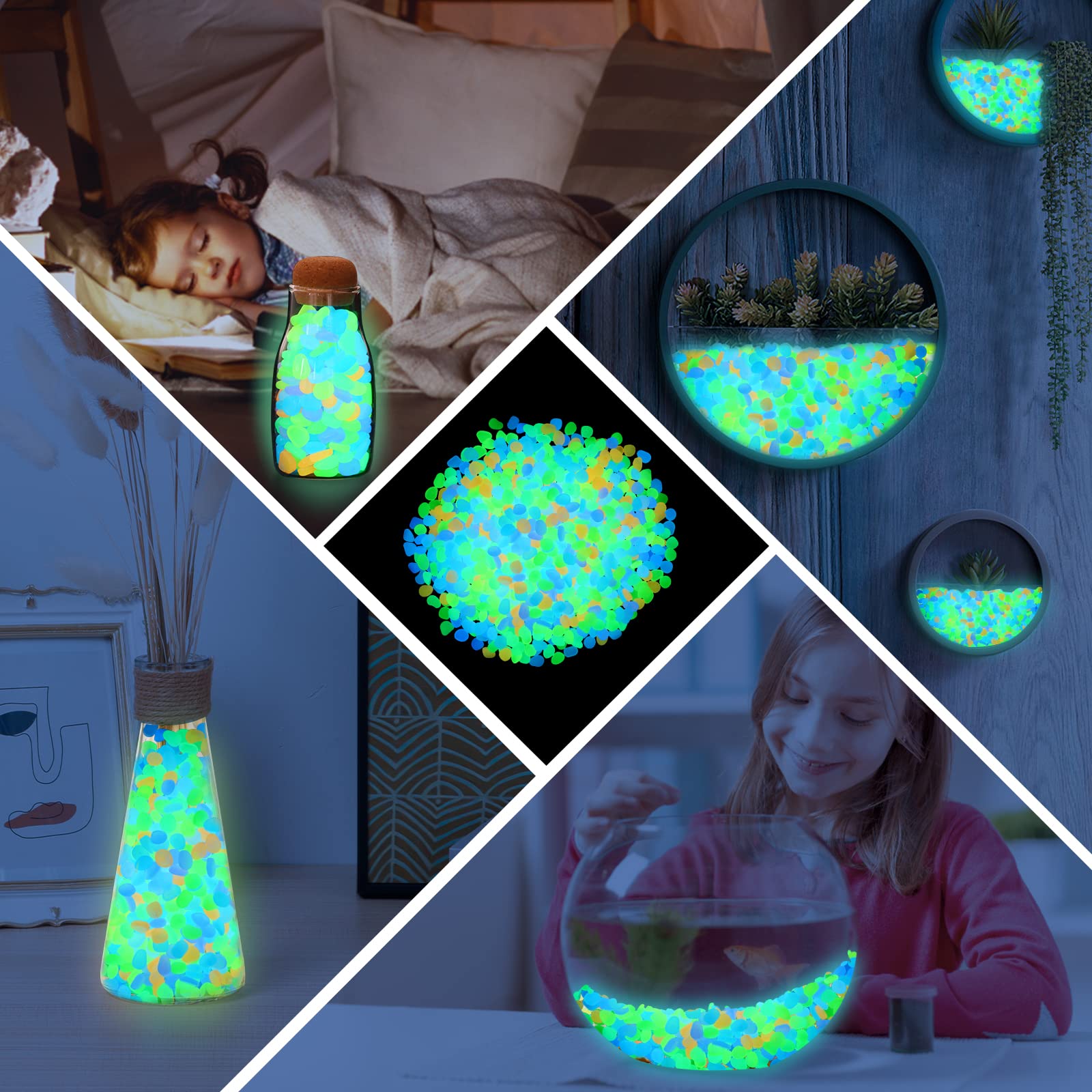 200Pcs Glow in the Dark Garden - Aquarium Fish That Glow In The Dark review and price
