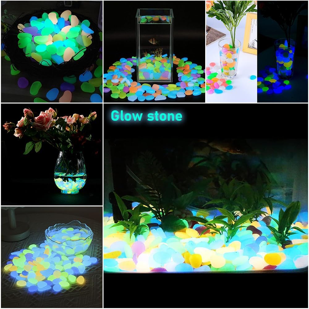 500 PCS Multi-Color Glow Pebbl - Aquarium Fish Light review and price