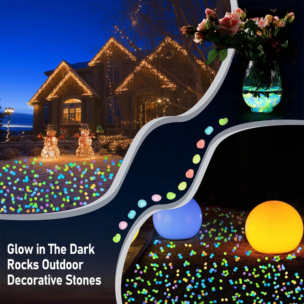 500 PCS Multi-Color Glow Pebbl - Aquarium Fish Light review and price