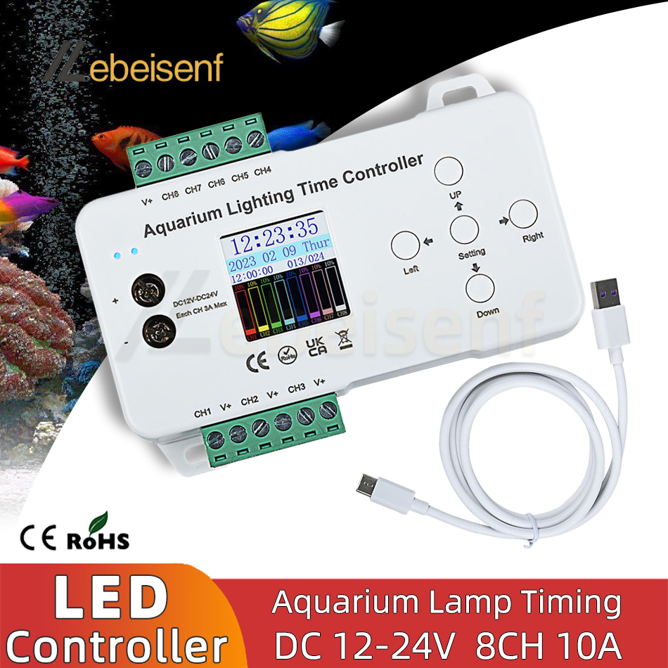 DC 12V 24V 8-Channel Programma - Aquarium Fish Common review and price
