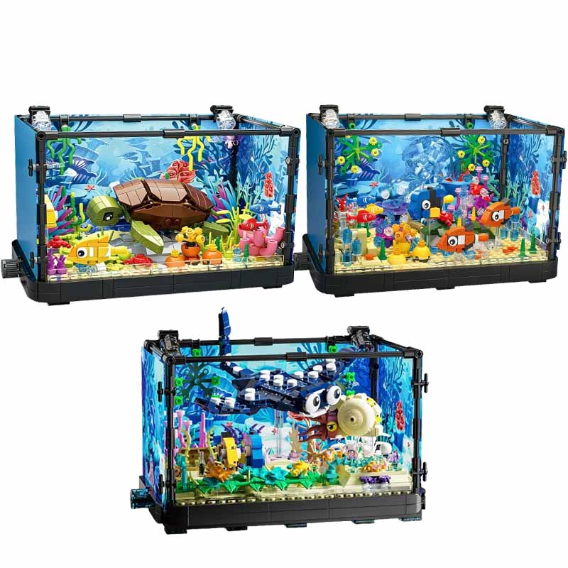 Fish Tank Building Block Set w - Aquarium Fish Light review and price