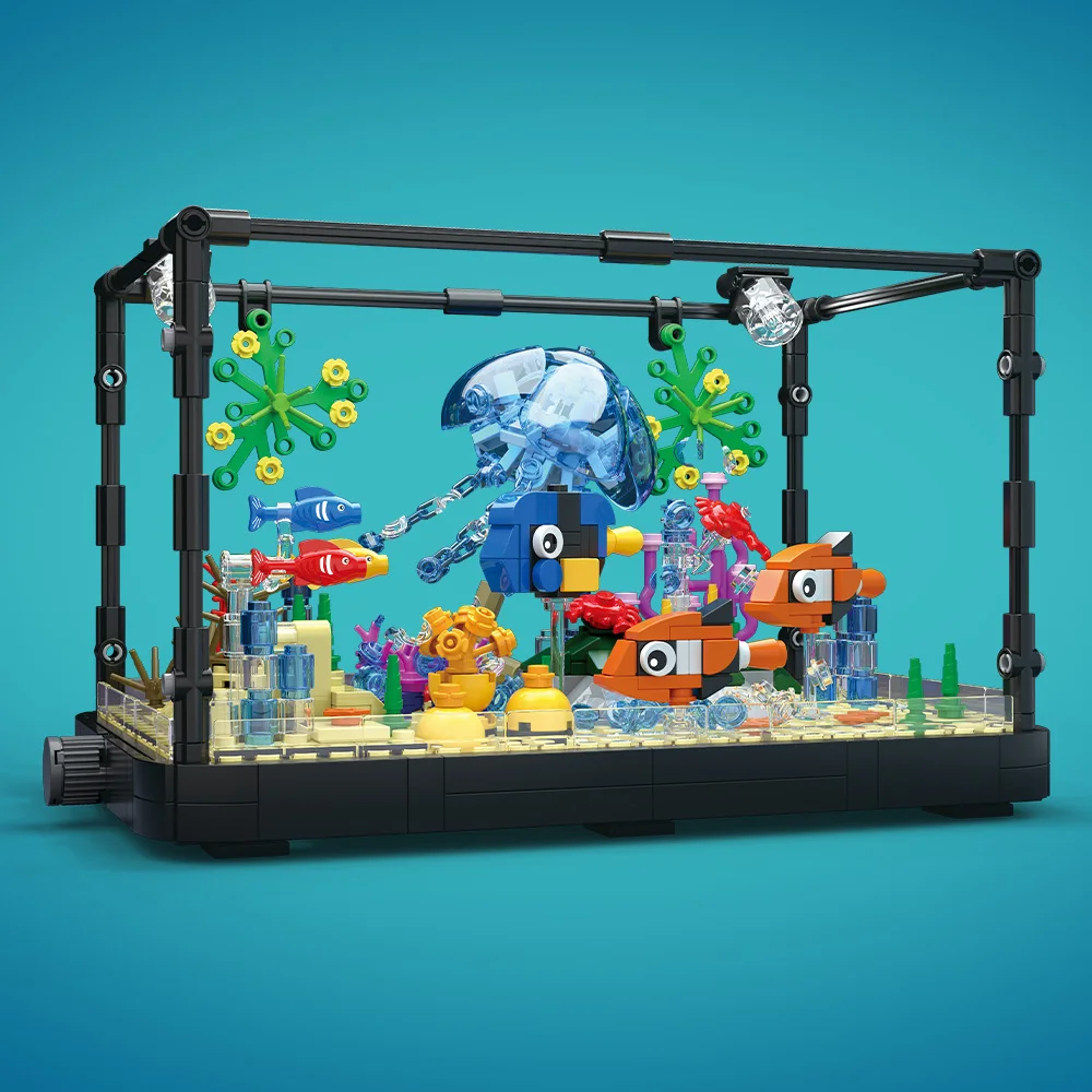 Fish Tank Building Block Set w - Aquarium Fish Light review and price