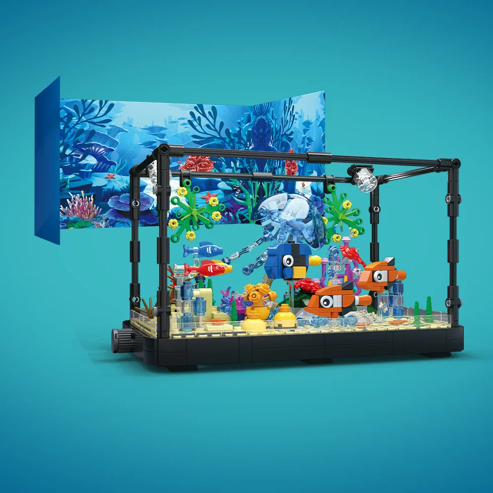 Fish Tank Building Block Set w - Aquarium Fish Light review and price