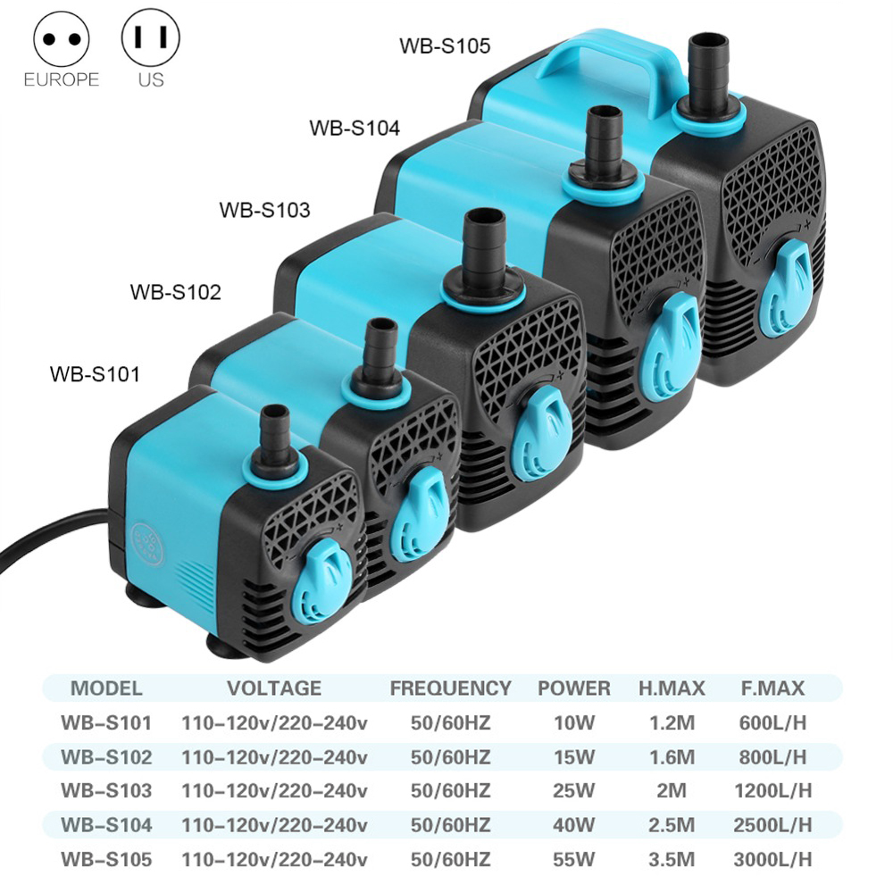 220V Ultra Quiet Submersible W - Aquarium Fish Care review and price