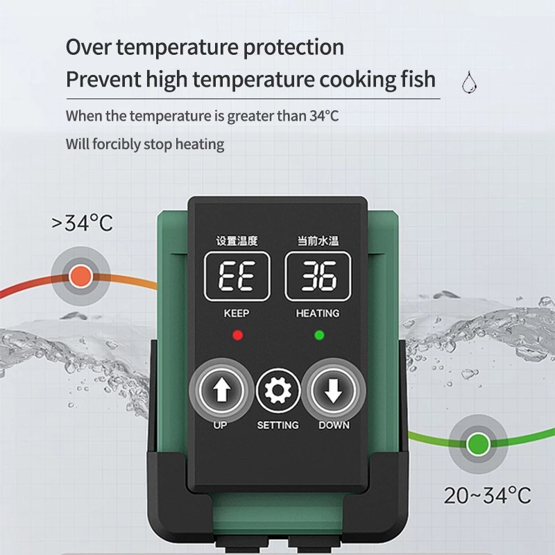 New Aquarium Submersible Heate - Aquarium Fish Cold Water review and price