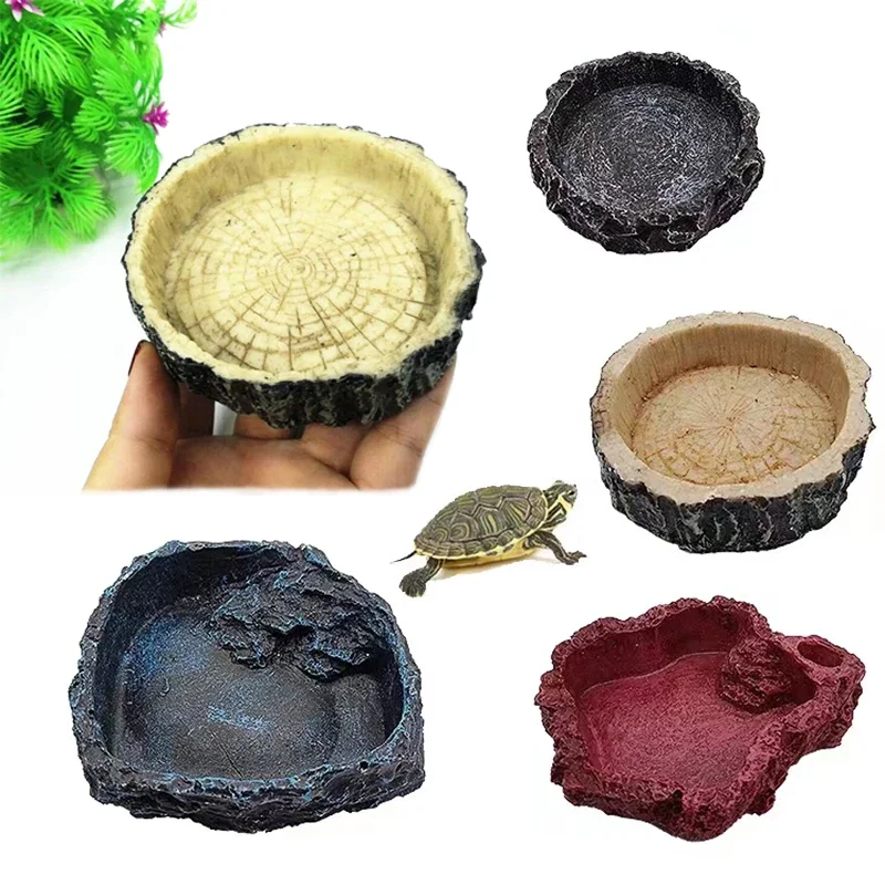 Pet Reptile Feeder Bowl Resin  - Aquarium Fish Food review and price