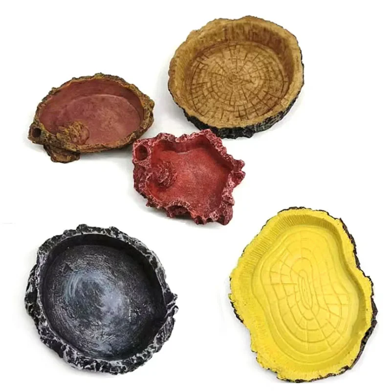 Pet Reptile Feeder Bowl Resin  - Aquarium Fish Food review and price