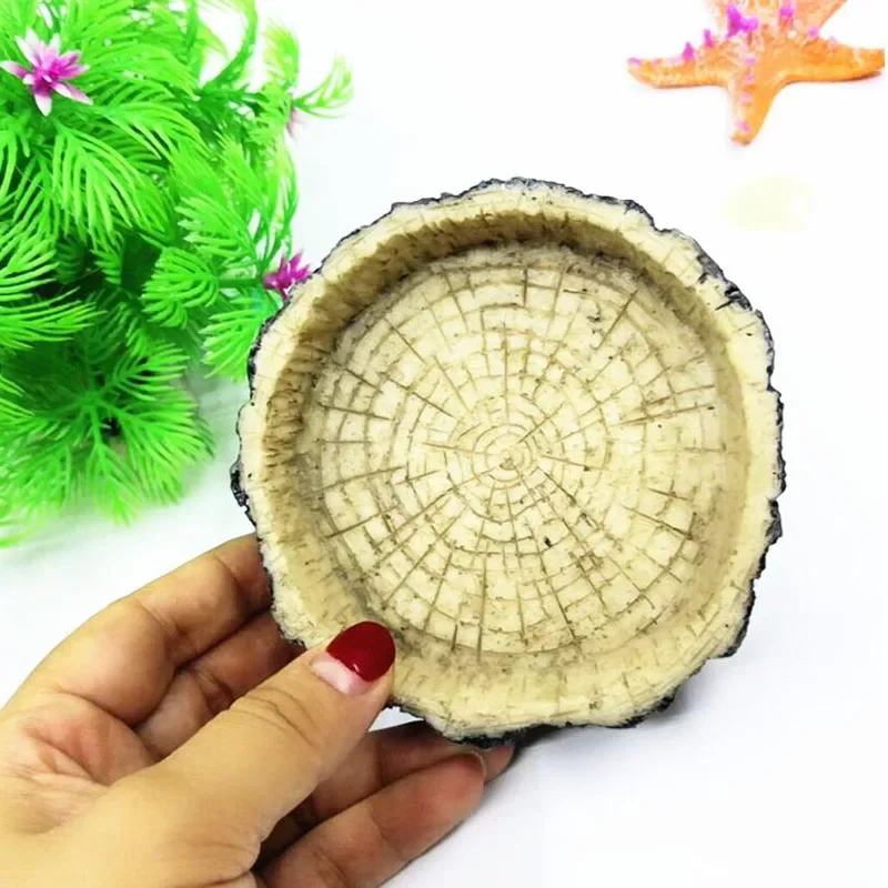 Pet Reptile Feeder Bowl Resin  - Aquarium Fish Food review and price